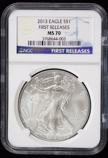 2013 American Silver Eagle NGC MS-70 1st Release