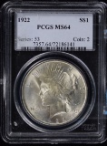 1922 Peace Dollar PCGS MS-64