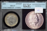 1893 Columbian Half Dollar Commorative Half Dollar MS 65