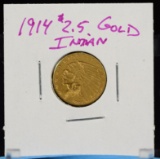 1914 $2.5 Gold Indian Head