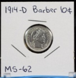 1914-D Barber Dime MS62