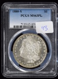 1880-S Morgan Silver Dollar Proof Like PCGS MS 63 PL