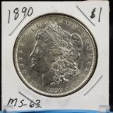 1890 Morgan Dollar High Grade MS63