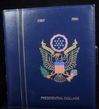 2007-2016 Presidential Dollar Set in Deluxe Album  UnC/ Proof