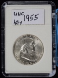 1955 Franklin Half Dollar UNC Key