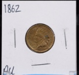 1862 Indian Head Cent AU