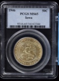 1946 Iowa Commen Half Dollar PCGS MS-65