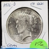 1926-D Peace Silver Dollar Flashy Silver Dollar GEM