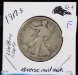 1917-S Walking Liberty Half Dollar Very Good