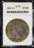 1934-S Peace Dollar ANACS AU-50