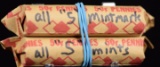 2 Rolls of Lincoln Wheat Cents All S Mint Marks