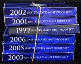 6 Proof Sets 1999, 2001-2,3,5,6,