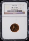 1955-S Lincoln Cent NGC MS-67 Red