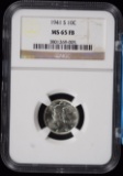 1941-S Mercury Dime NGC MS-65 FB