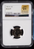 1996-W Roosevelt Dime NGC MS-66 FT