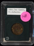 1864 Two Cent Piece Copper 2c Civil War Date