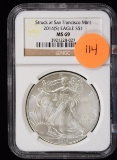 Struck at San Francisco Mint 2014 (S) Eagle $1 MS 69 NGC