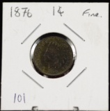 1876 Indian Head Cent Fine