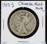 1917-S Walking Half Dollar Obverse MM