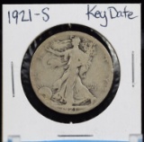 1921-S Walking Half Dollar Key Date