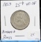 1853 Seated Arrows & Rays Seated Quarter Very Fine/Extra Fine