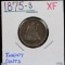 1875-S Twenty Cents XF