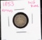 1853 Seated Half Dime VG