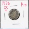 1876-CC Seated Dime Fine