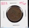 1853 Large Cent VG/XF