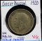 1920 Great Britain Silver Half Crown VG