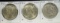 1922 3 Peace Dollars MS 60/63 3 Coins