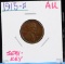 1915-S Lincoln Cent AU Semi Key