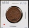 1855 Large Cent AU 50