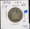1878-CC Carson City Seated Liberty Quarter Dollar