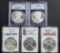 2009-2013 ASE 5 Coin Consec. Dates NGC/PCGS MS-70