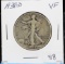 1938-D Walking Liberty Silver Half Dollar Low Mintage Date