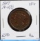 1847 Braided Hair Large Cent Very Fine, Repunched Date Variety