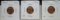 1938 39 & 39-D 3 Coins Lincoln Wheat Cents