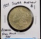 1921 Silver Morgan Dollar removed from mount Rev 90%