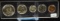 1963 Mint Set in Hard Plastic Cent Through Half