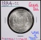 1884-CC Morgan Dollar GEM BU VAM 4 Spiked Date