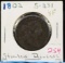 1802 Large Cent Stemless Rev VF