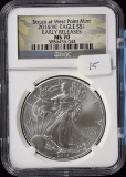 2014-(W) Early Release American Silver Eagle MS 70 NGC