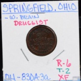 1863 CWT Springfield Brain Druggist R-6 XF