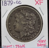 1879-CC Morgan Dollar XF Key Date Mintage 756K