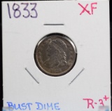 1833 Bust Dime XF R-3 Plus Variety