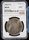 1883-O Morgan Silver Dolllar TONER NGC MS-64 Awesome