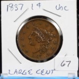 1837 Braided Hair Copper Large Cent Uncirculated