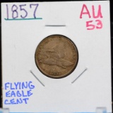 1857 Flying Eagle Cent AU 53