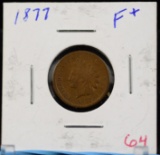 1877 Indian Head Cent Fine Plus
